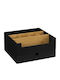 5Five Stand de organizare pentru cosmetice cu niveluri Negru 26x24x13cm