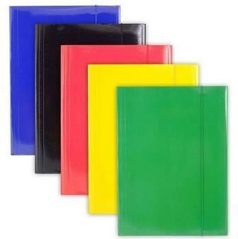 Penmate File Folder with Rubber Band and Elastic for A4 Paper Red 10 Pieces