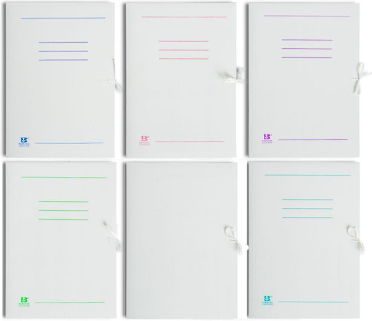 Barbara File Folder with Ribbon for A4 Paper White 50 Pieces