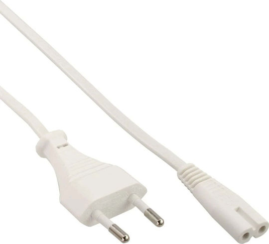 InLine Euro / IEC C7 - Euro / IEC C7 Cable 0.3m White 16603W