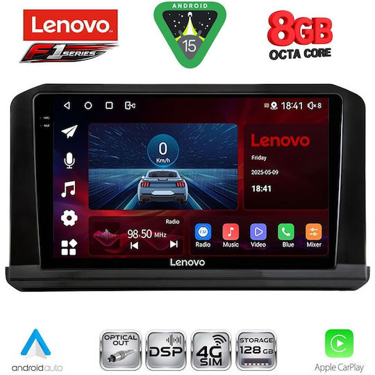 Lenovo Sistem Audio Auto pentru Nissan Navara 2025 Bluetooth USB Wi-Fi GPS Apple CarPlay Android Auto cu Ecran Tactil 10"