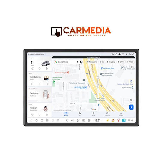 Carmedia Car Audio System Chrysler Sebring 2008-2010 Bluetooth USB WiFi GPS Apple CarPlay Android Auto with 11.5" Touch Screen