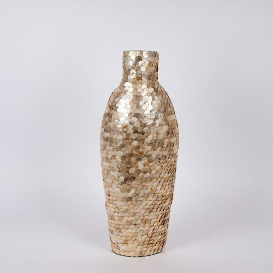 Decorative Paper Vase Beige Φ23xH60cm