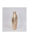 Dekorative Papier Vase Beigefarben 18xH45cm