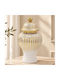 Keskor Decorative Vase Ceramic White 16x16xH30cm