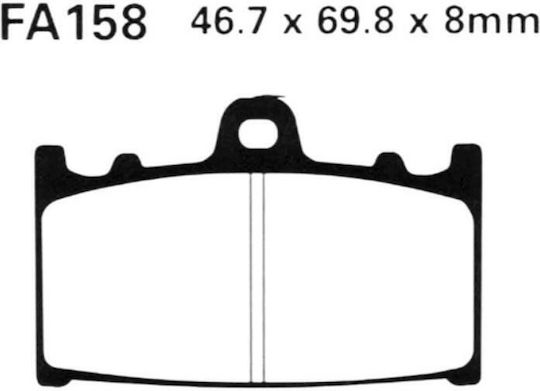 Мотоциклетни Накладки Fa158 Delta Brakes Dl067/db2680 Полуметални