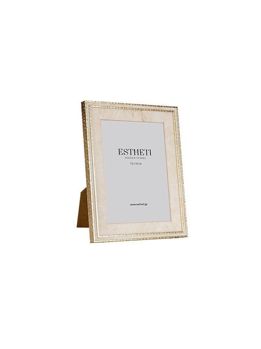 Plastic Photo Frame with Gold Frame