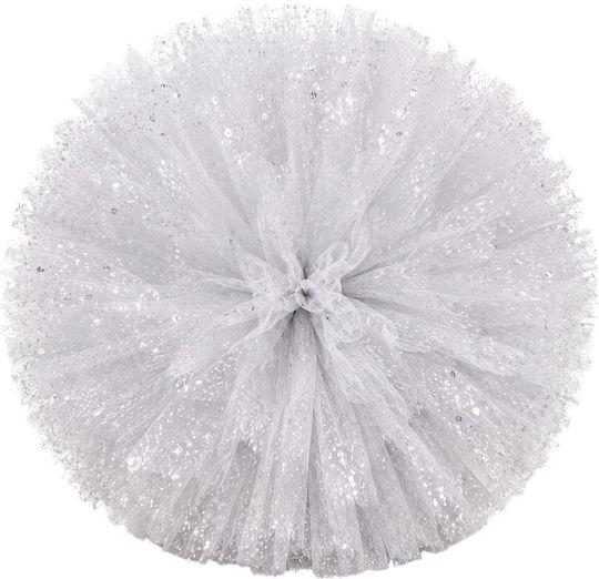 Decorative Pom Pom Tulle Φ50cm Silver Iliadis 20628 Silver Iliadis Il_20628