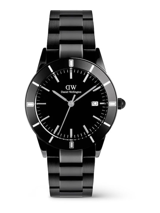 Daniel Wellington Men's Watch 40mm Battery with Black Metal Bracelet