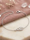 Women's Silver Chain Bracelet with Zircon