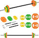 Rebel Straight Bar Set with Weights 20kg Length 140cm with Screw Collars