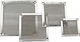 Inline Computer Fan Dust Filter 140mm Aluminum Silver 33372a