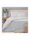Melinen Duvet Cover Cotton Single 165x245 Sienna Blue