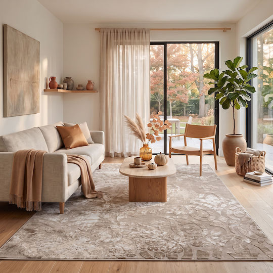 Beauty Home Vision Art 9259 Комплект Килими За Спалня Бежов 9259-Комплект 3 Бр