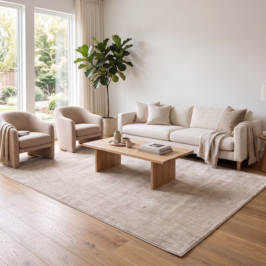 Beauty Home Vision Art 9254 Комплект Килими За Спалня Бежов 9254-Комплект 3 Бр