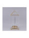 Metallisches Goldenes Laterne 15x38cm