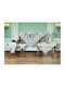 Liolios Home Leinen Tischdecke mit Stickerei Creme 85x85cm