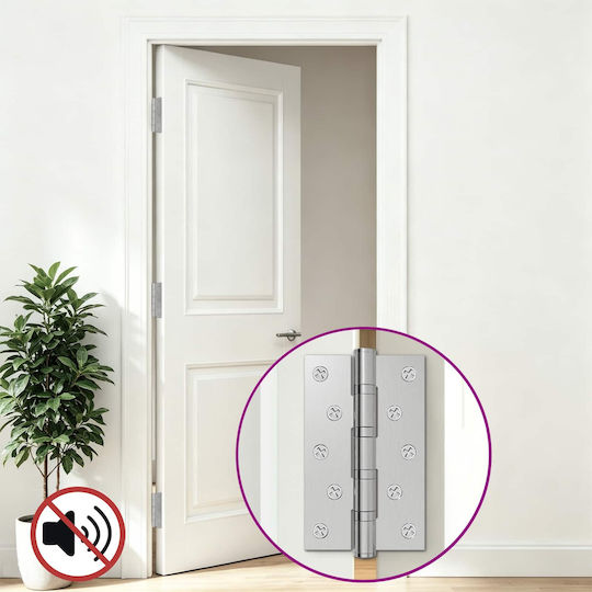 Vidaxl Άξονας 8 Τμχ 125 X 75 X 13 Mm Ασημί Ατσάλι