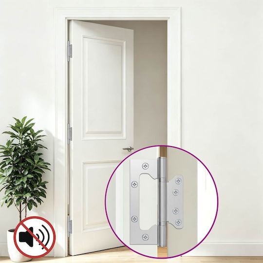 VidaXL Ос 8 Бр 125 X 78 X 13 Mm Сребрист Стомана