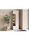 Bücherregal mit LED 102 Leichte Eiche, Kaschmir 55x36x180cm