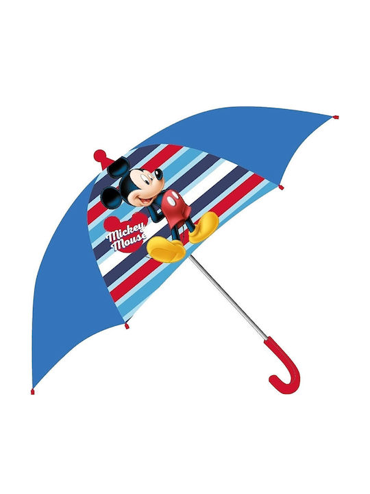 Disney Kids Umbrella Curved Handle Mickey with Diameter 70cm