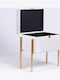 Decorative Wooden White Trunk 36x26x43cm