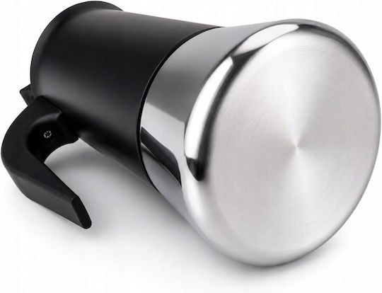 Kamille Stovetop Espresso Pot Stainless Steel Black