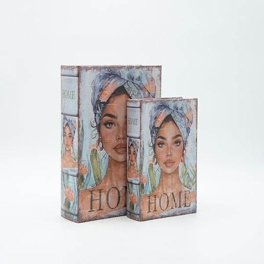 Dekorative Boxen Hölzernes in Buchform 27x18x7cm
