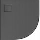 Cersanit Semicircular Acrylic Shower Tray 90x90cm Grey
