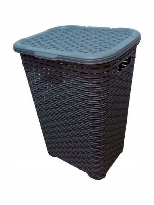 Katex Wäschekorb Aus Kunststoff 60lt 43.5x33.7x60.2cm Weiß
