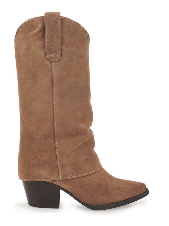 Tsakiris Mallas Wildleder Damenstiefel mit Mitt...