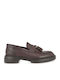 Δερμάτινα Ανδρικά Loafers σε Καφέ Χρώμα