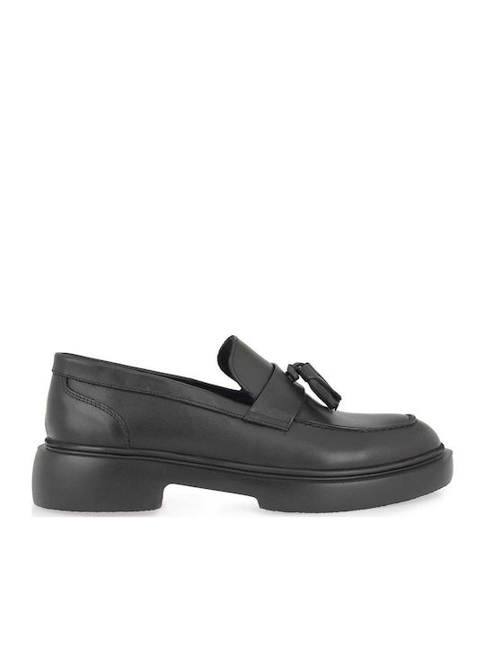 Δερμάτινα Ανδρικά Loafers σε Μαύρο Χρώμα