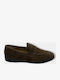 Suede Men's Loafers in Brown Colour