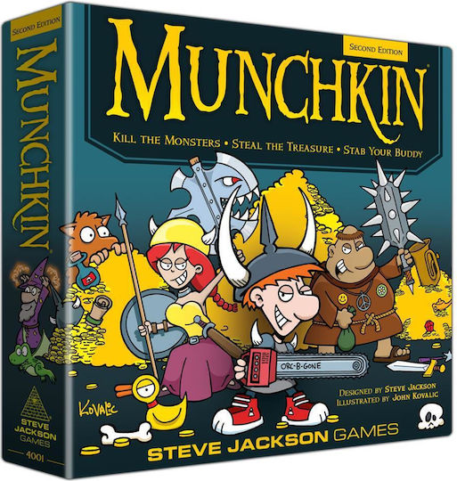 Επιτραπέζιο Παιχνίδι Munchkin Deluxe 2nd Edition για 3-6 Παίκτες 10+ Ετών (EN) Steve Jackson Games