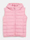 Kids Casual Sleeveless Short Pink Jacket