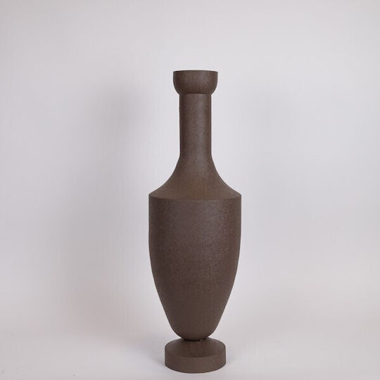 Decorative Metallic Brown Vase 23x23xH72cm