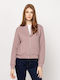 Women's Sweatshirt Cardigan Pale
