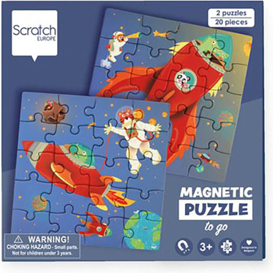 Kinderpuzzle Scratch Magnetisch Für 3+ Jahre 20 Stück Scratch Europe