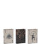 Set Cutii Decorative Din Lemn În Formă De Carte 3 Bucăți