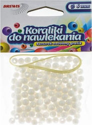 Brewis Πλαστική Χάντρα Χειροτεχνίας Λευκή 16gr