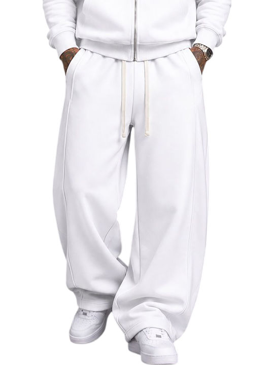 Herren-Sweatpants Jogginghose Weiß