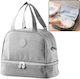 Lean Toys Schulische Isolierte Kinder Lunchtasche Handtasche 3l Silber 25x16x27cm