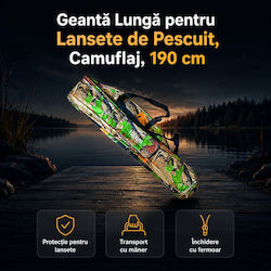 Geantă Lungă pentru Lansete Camuflaj 190 Cm
