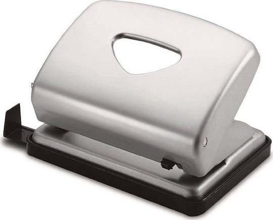 Kw-trio Paper Punches with 2-Hole Guide for 16 Sheets in Silver Colour