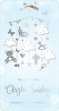 Grußkarten Passion Cards Dl Taufe Blaue