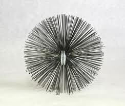 Vorel Perie Metalică de Curățare a Coșului de Fum Rotundă cu Diametru 170mm