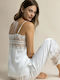 Admas Admas Winter Braut-Set Schlafanzug & Pyjamas für Damen Weiß