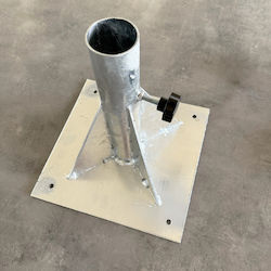 Showood Schirmständer Metallisch Silber 30x30cm