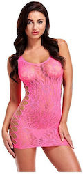 Mini Kleid Lapdance Leopard Modell Rosa Einheitsgröße